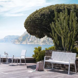 classical aluminium bench